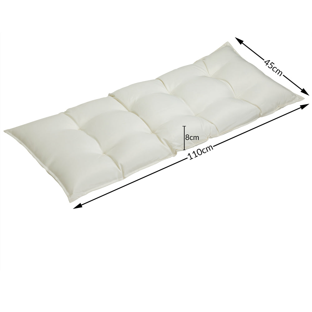 Cuscini per sedie crema 110x50x8cm