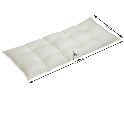 Cuscini per sedie crema 110x50x8cm