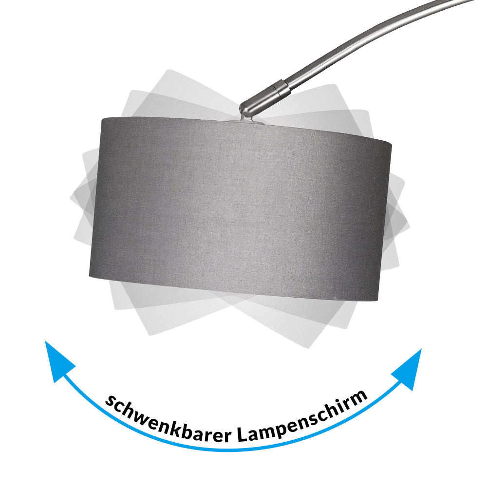 Lampione ad arco 150-175cm regolabile