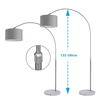 Lampione ad arco 150-175cm regolabile