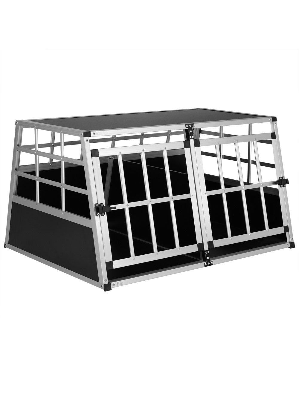 Box per trasporto cani XL alluminio 89x70x51cm