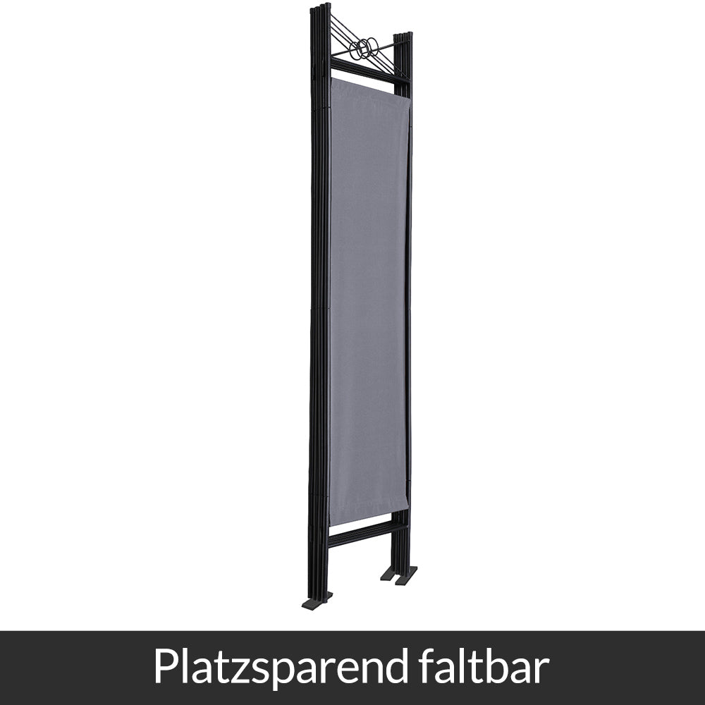 Paravento Lucca antracite 180x163cm