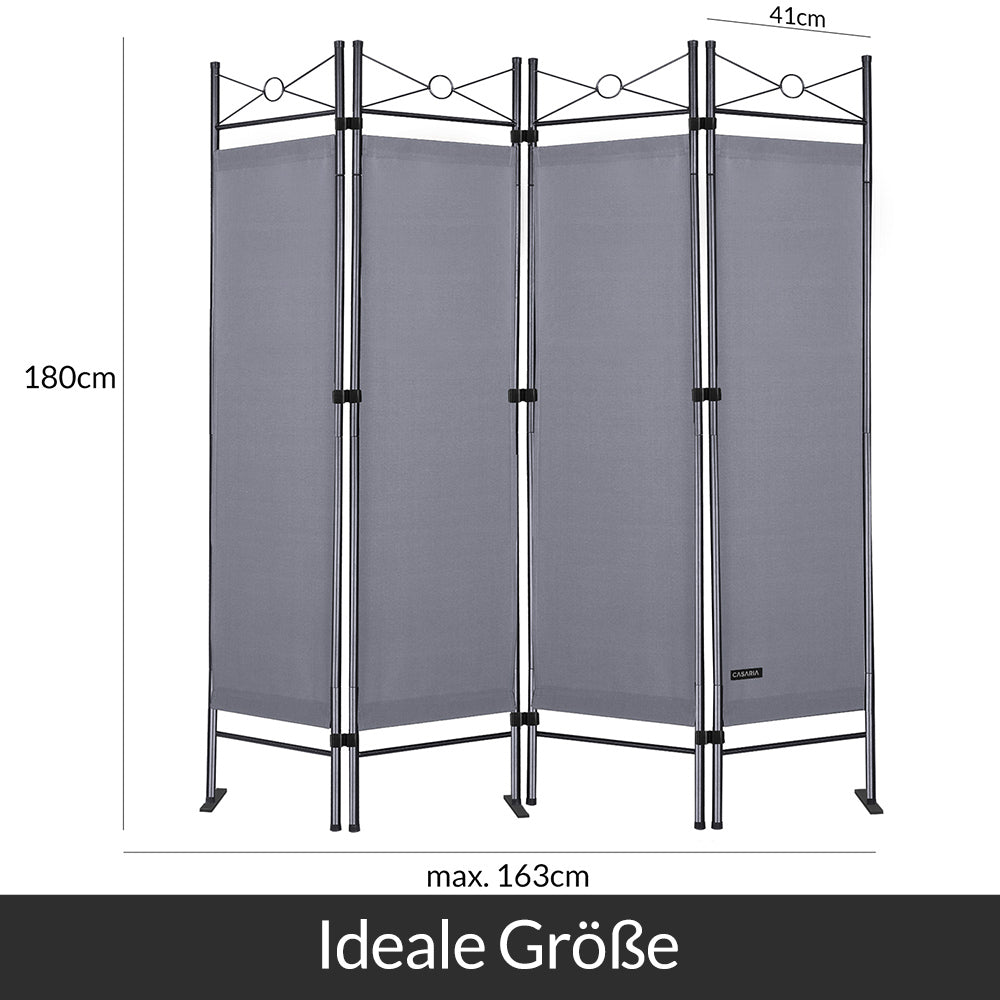 Paravento Lucca antracite 180x163cm
