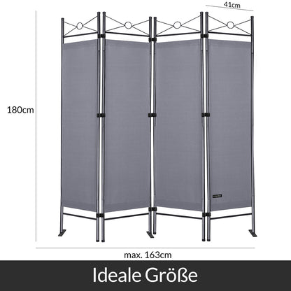 Paravento Lucca antracite 180x163cm