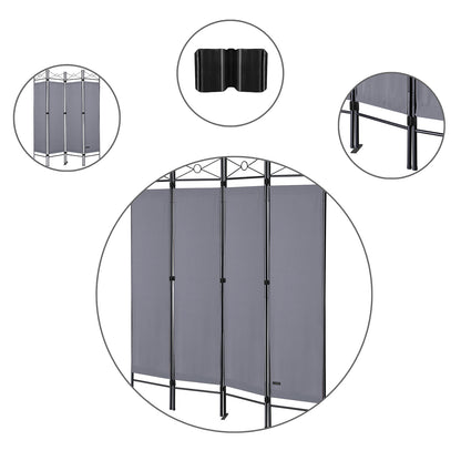 Paravento Lucca antracite 180x163cm
