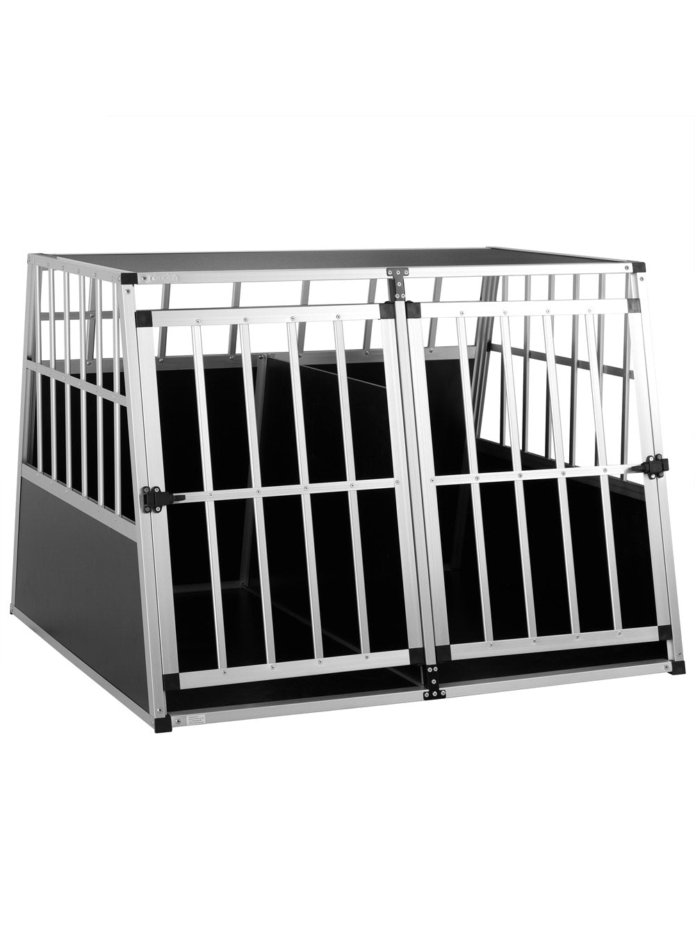 Box per trasporto cani XXL alluminio 97x90x70cm