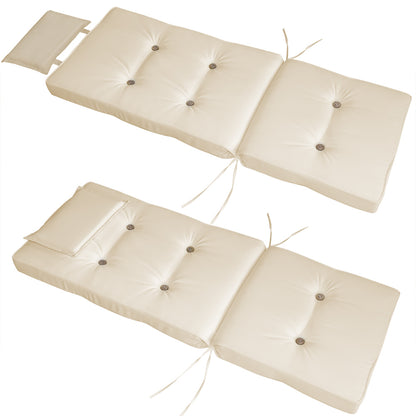 Set di 2 coprisedia Vanamo Crema 118x45x7cm
