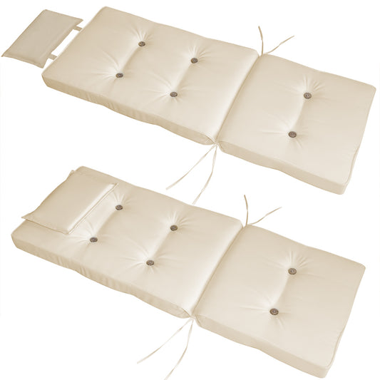 Set di 2 coprisedia Vanamo Crema 118x45x7cm