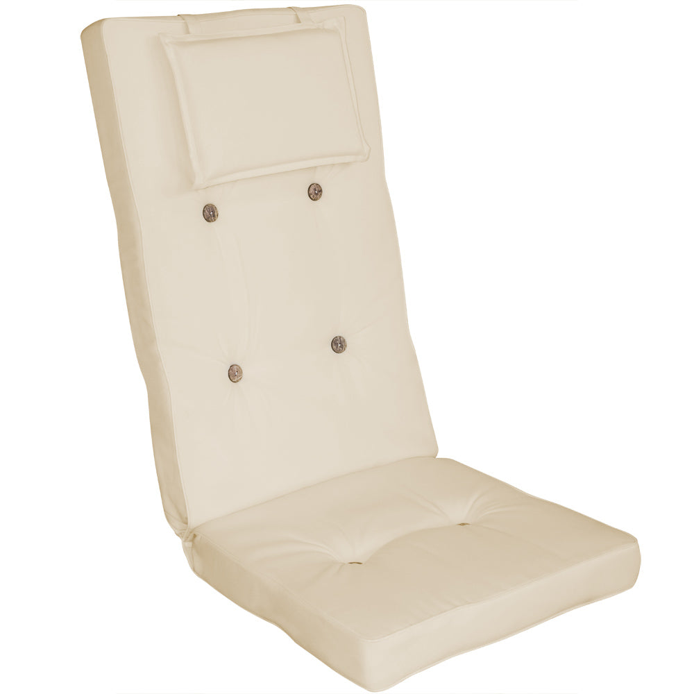Set di 2 coprisedia Vanamo Crema 118x45x7cm