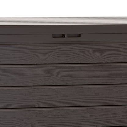 Baule da giardino Woody marrone 116x43x55cm