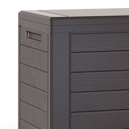 Baule da giardino Woody marrone 116x43x55cm