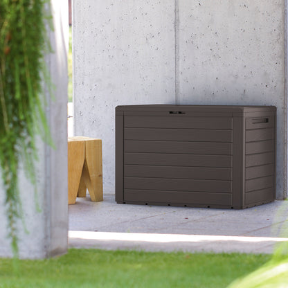 Baule da giardino Lille marrone 78x43,8x55cm