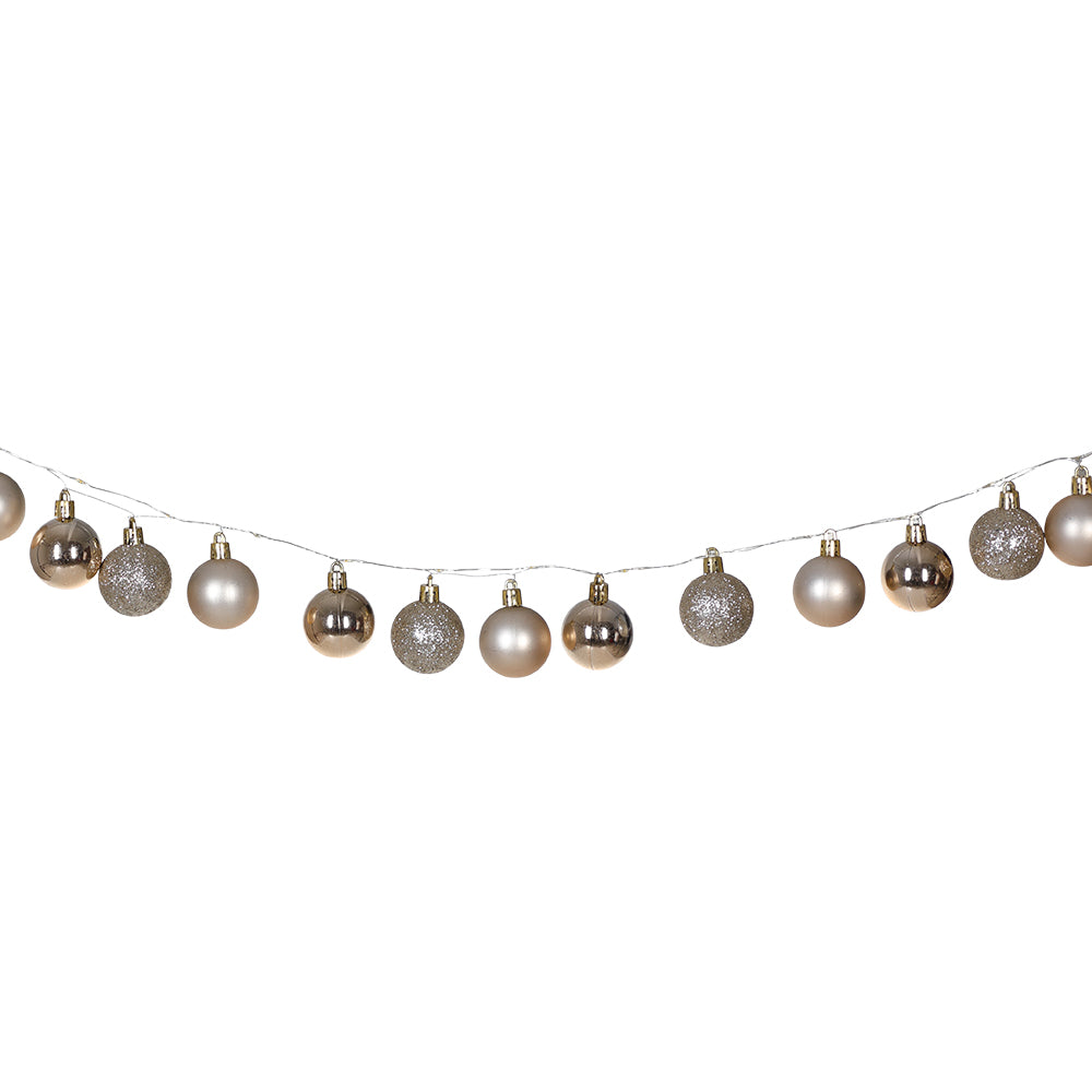 Catena di luci LED crema