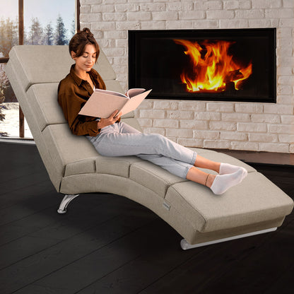 Poltrona relax London crema tessuto