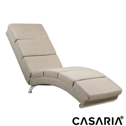 Poltrona relax London crema tessuto