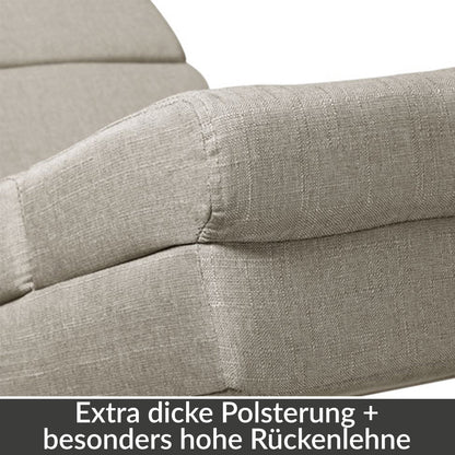 Poltrona relax London crema tessuto massaggiante