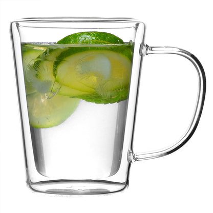 Set 4x Bicchieri da tè termici 250ml con doppia parete