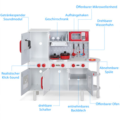 Cucina giocattolo per bambini 91x33x92cm