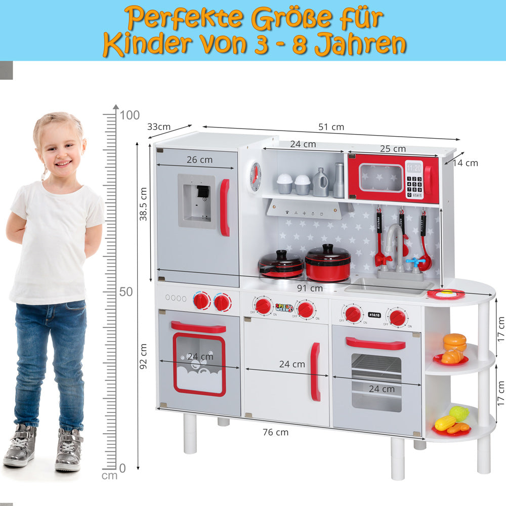 Cucina giocattolo per bambini 91x33x92cm