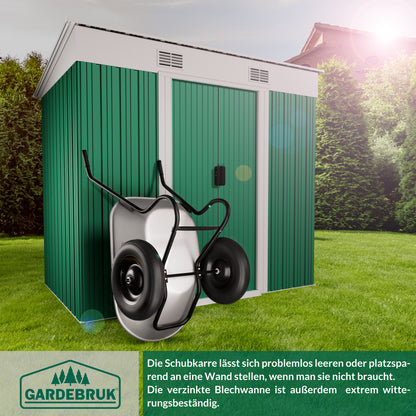 Carriola in  acciaio zincato 150 kg 100 litri