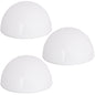 Set 3 x Lampade da giardino semisfera LED bianche