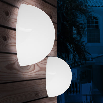 Set 3 x Lampade da giardino semisfera LED bianche