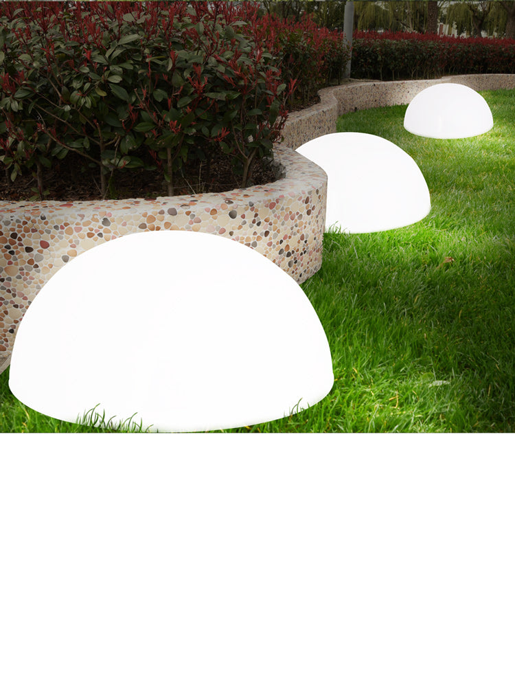Set 3 x Lampade da giardino semisfera LED bianche