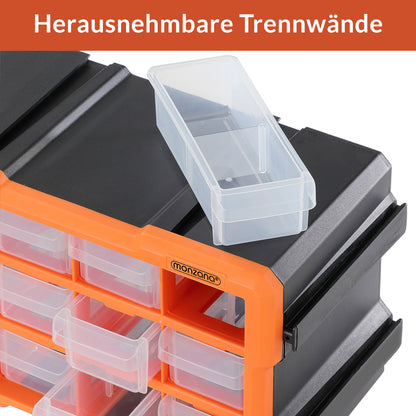 Organizzatore portaminuterie 29,5x19,5x16cm - 12 scomparti
