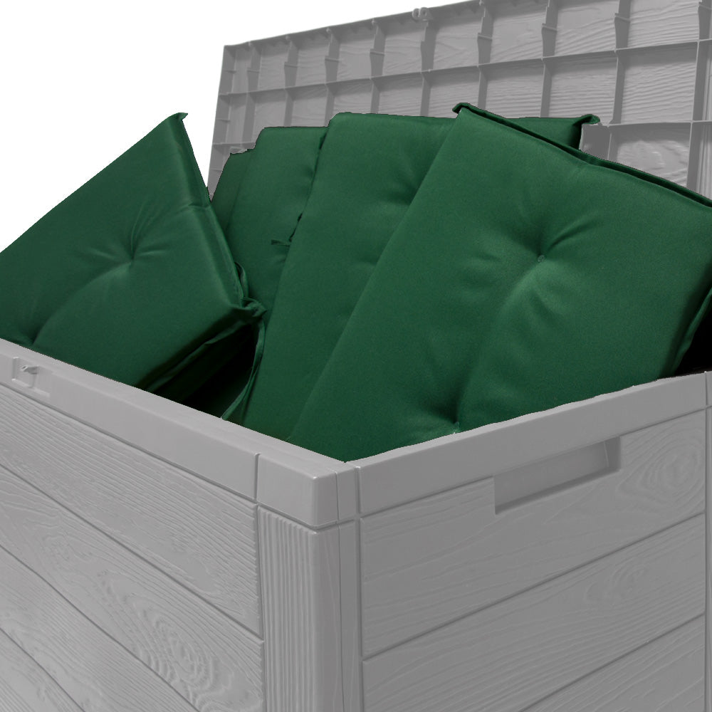 Baule da giardino Woody grigio 116x43x55cm