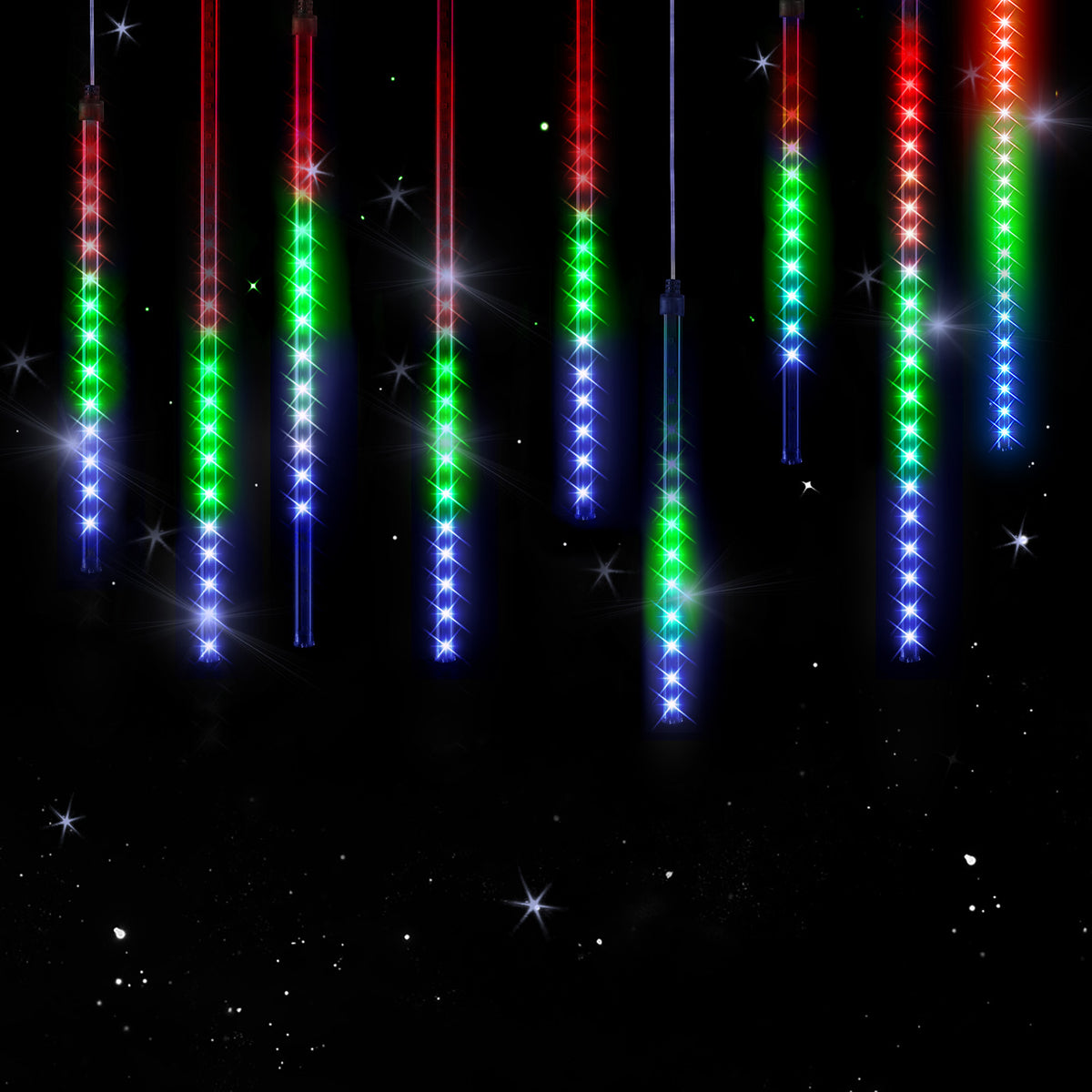 Catena LED pioggia di diamanti Colorato