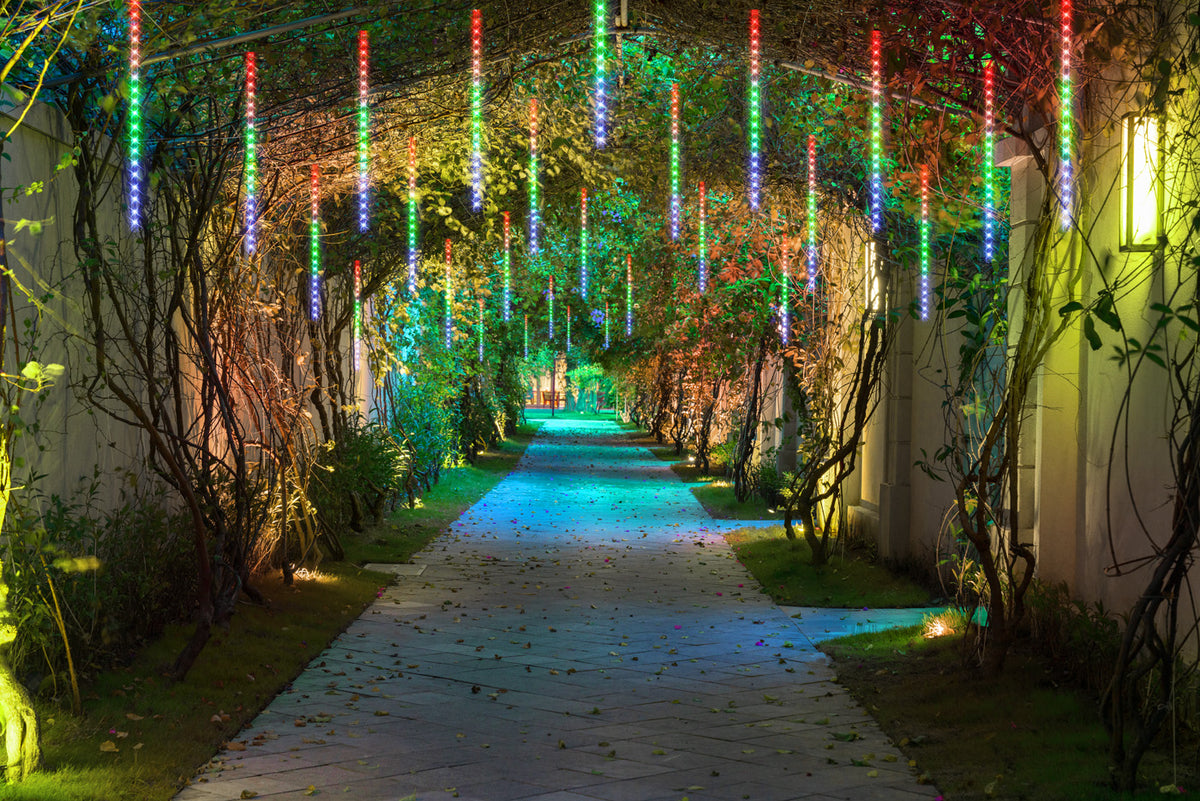 Catena LED pioggia di diamanti Colorato