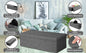 Pouf seduta grigio scuro 115x38x38cm