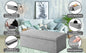 Pouf seduta grigio 115x38x38cm