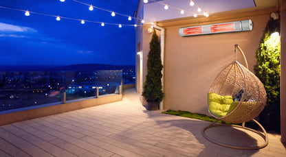 Stufa ad infrarossi 3000W color argento