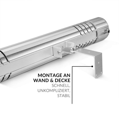 Stufa ad infrarossi 3000W color argento