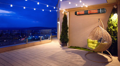 Stufa ad infrarossi 3000W colore nero