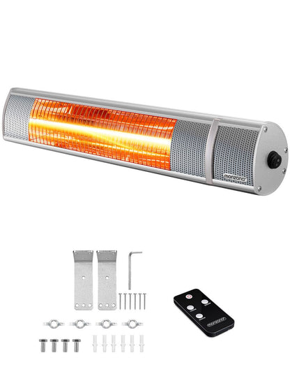 Stufa a infrarossi 2000W color argento