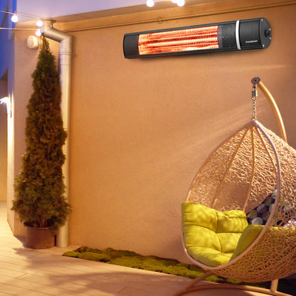 Stufa a infrarossi 2000W colore nero
