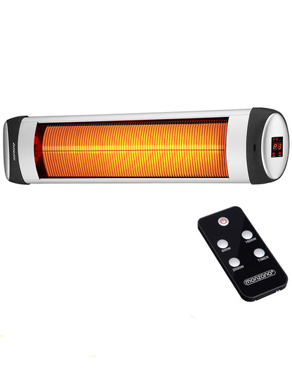 Stufa ad infrarossi 2500W color argento