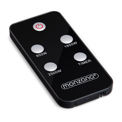 Stufa ad infrarossi 2500W color argento