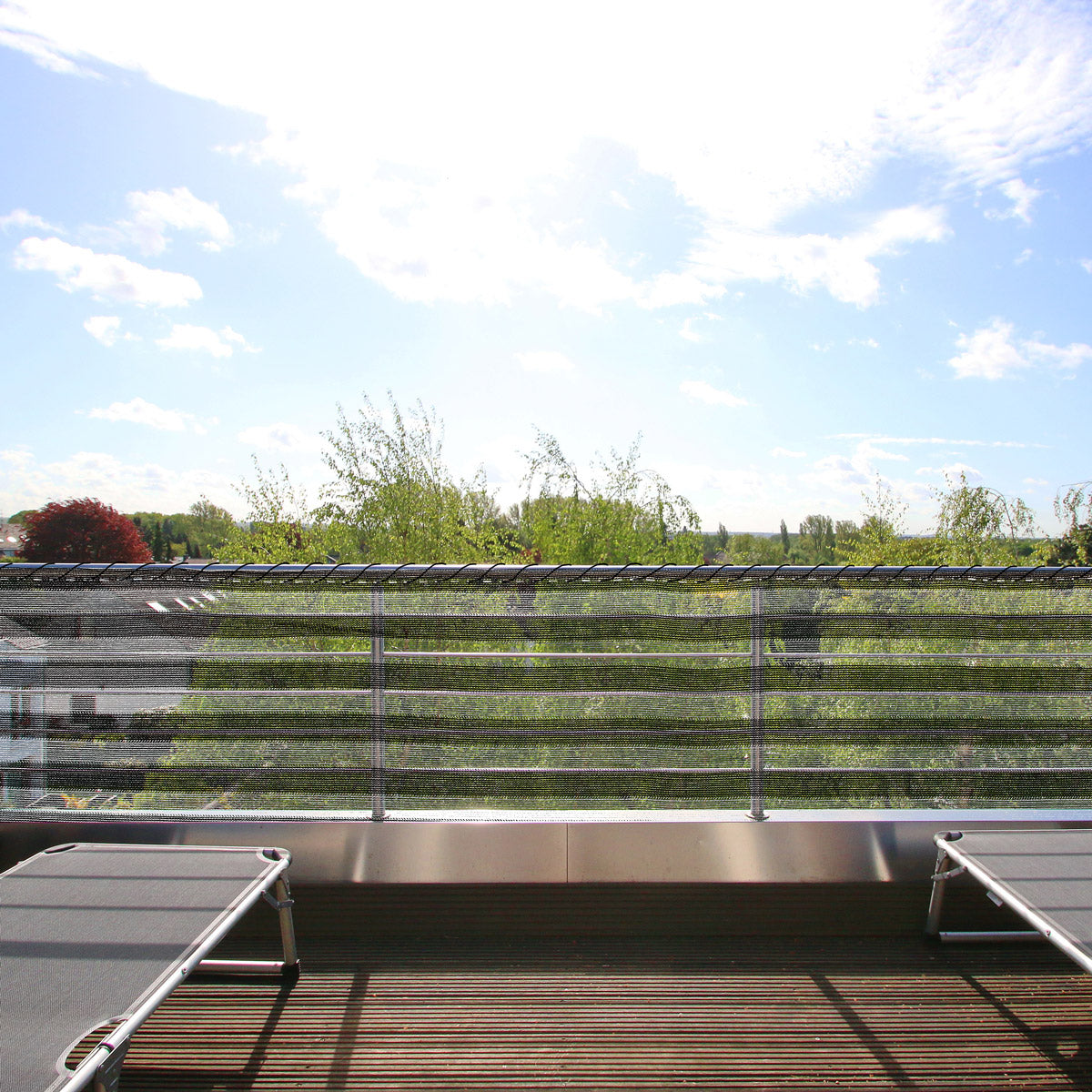 Schermo per la Privacy Grigio/Bianco - 1,2x10m