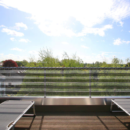 Schermo per la Privacy Grigio/Bianco - 1,2x10m