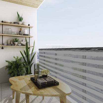 Schermo per la Privacy Grigio/Bianco - 1,2x10m