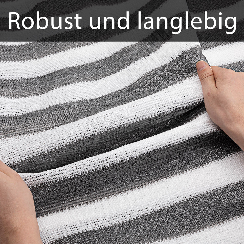 Schermo per la Privacy Grigio/Bianco 1,4x10m