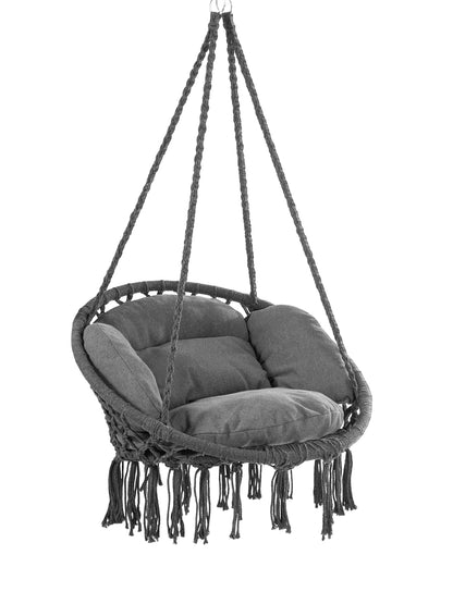 Poltrona sospesa antracite 80x60x140cm