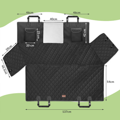 Coperta auto per cani 147x137 cm impermeabile