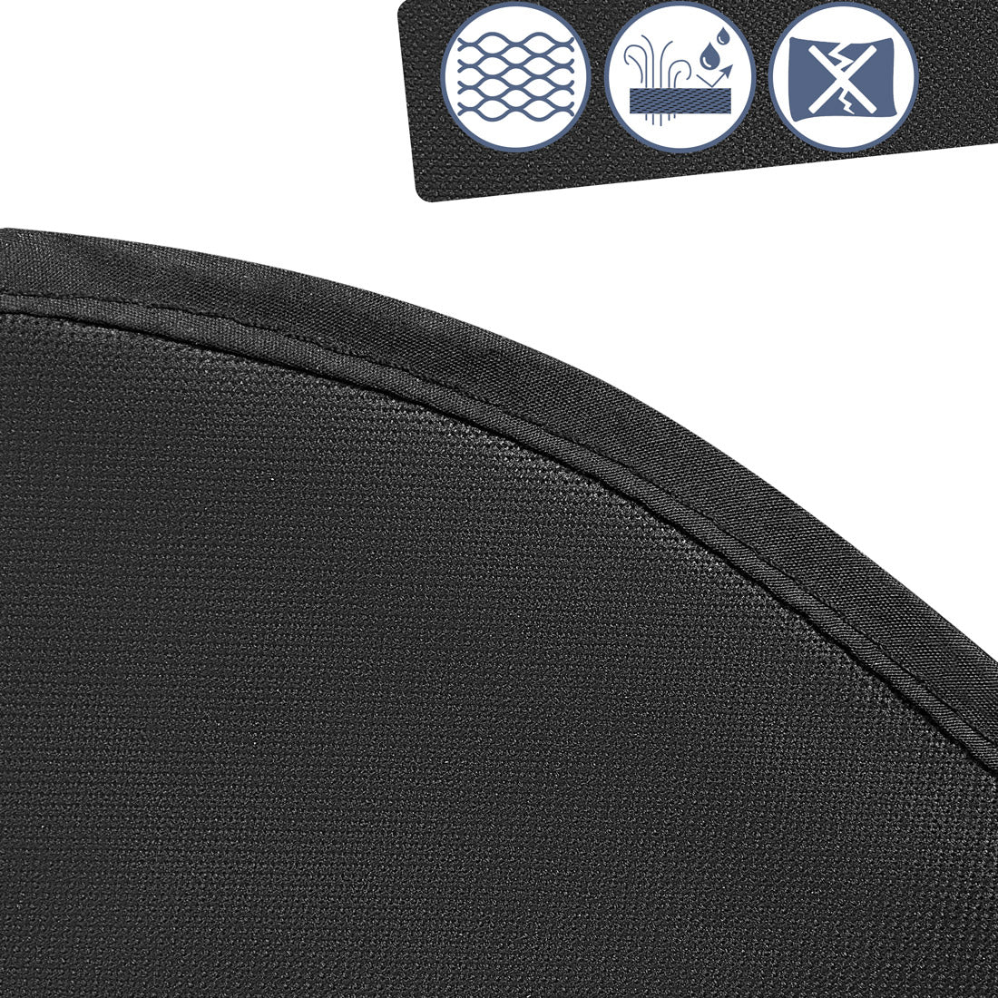 Coprisedile auto set singolo nero 160x66cm