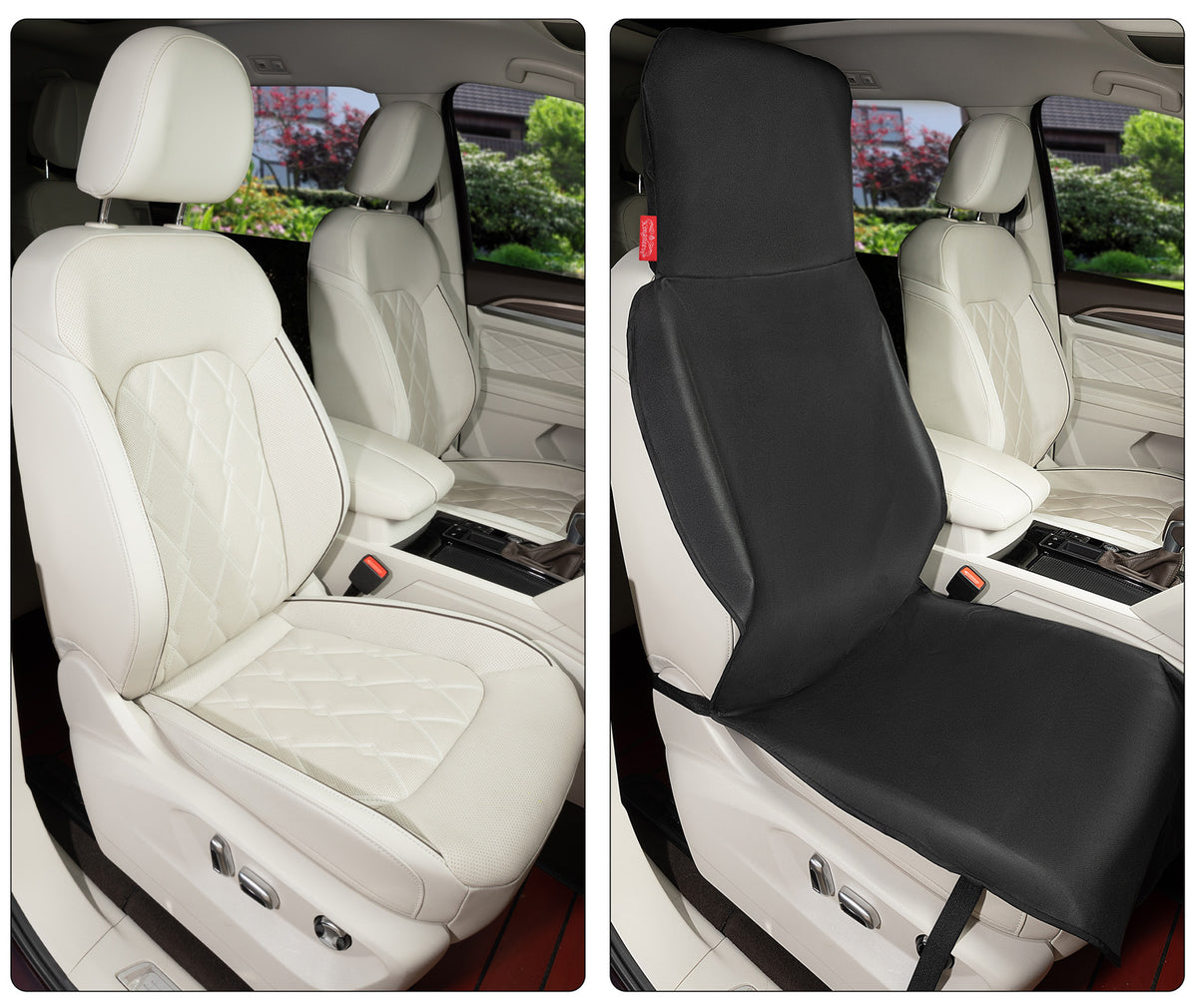 Coprisedile auto set singolo nero 160x66cm