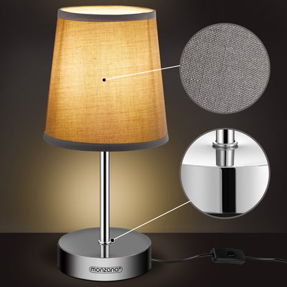 Lampada da comodino tortora