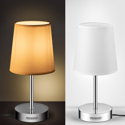 Lampada da comodino bianco